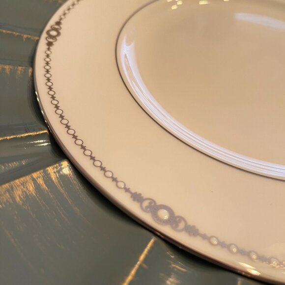 Accent Luncheon Plate Pearl Platinum by Lenox - 1, 2, 3 & 4 Available - Picture 2 of 11